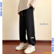 
Idea style (ZHUYIFAN) fat man's large-size pants for men's spring and summer thin heavyweight trousers loose trousers wide-leg sports casual pants trendy K1049 gray 5XL 210-230Jin [Jin equals 0.5 kg]