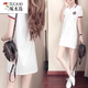 
Woodpecker's new ice silk summer lapel T-shirt for women's short-sleeved sports and casual small polo shirt mid-length women's dress AL829 black L 103-113Jin[Jin equals 0.5 kg]