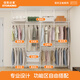Jiastar guest ceiling-mounted wardrobe and cloakroom metal cabinet floor-standing drying steel frame structure storage rack customization cloakroom customization The price is subject to the actual plan