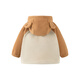 Mini Bala autumn new anti-static jacket for boys and girls, baby plush jacket, fleece jacket, light khaki 50307 130