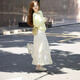 
Keyin dress women's suit 2025 autumn and winter new beautiful and gentle outfit knitted cardigan floral skirt for women knitted cardigan + skirt M
