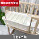 Baby bedside hanging storage hanging basket diaper storage bag bedside hanging bag bed fence divided storage box 5 pieces of partitions adjustable white
