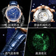 
OLEVS Swiss certified brand watch men's mechanical watch fully automatic men's watch luminous waterproof high-end star men's watch OLEVS-9923-rose shell drill ring