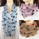 
FKSASU small scarf new mesh scarf for women in autumn and winter cervical protection thin style to show white neck cover fashionable and fashionable Lucky flower apricot color [1 package]