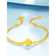 Laohuang Xiangyang’s mother recommends the new gold bracelet for women 999 pure gold four-leaf clover jewelry, simple, fashionable and versatile 24K