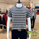 T-shirt de golf moderne de golf Summer à manches courtes à manches courtes à manches minces haut de gamme d'âge moyen.