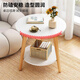 Quanpinwu small round table tea house for living room simple sofa side table Nordic bedroom bedside table mini balcony small table