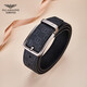 FALAMAONE Men's pin buckle belt men's business light luxury genuine leather belt men's trouser belt birthday Father's Day gift for dad [brand solid wood gift box] PD848Q pin buckle 115cm -130cm default random delivery (can be trimmed