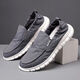 
Woodpecker old Beijing cloth shoes men's 2025 new summer breathable one-foot lazy bean shoes men's umbrella cloth flat shoes 881-Black- 41