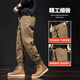 Cotton American style work pants for men in spring, autumn and winter new style loose trendy heavyweight casual pants for men black K316 regular high quality XL 120-140Jin Jin is equal to 0.5 kg