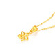 Mengjinyuan 18K gold pendant five-pointed star AU750 color gold pendant without chain women's gift