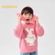 Balabala children's sweatshirt girls 2024 spring and autumn cartoon rabbit sweet round neck pullover top cute 208324121001