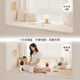 JIANSHANGRIJI Rabbit Plush Double-Sided Bay Window Cushion Window Sill Cushion Customized 2024 New Four Seasons Universal Balcony Cushion Customized Cream White Cool Bamboo + Rabbit Plush Customized Product Size Available Contact Customer Service