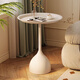 New appearance and side tables with movable small round tables for home coffee tables simple bedside storage tables internet celebrity small tables and bedside tables [high style] cream white