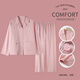 Shamiduo pajamas for women in spring and autumn pure cotton long-sleeved cardigan loose casual sweet age-reducing women's cotton home clothing set 9794 XL (recommended 120-140Jin [Jin equals 0.5 kg])