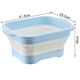 Pet dog bathtub foldable puppy cat bathtub small dog Teddy Corgi special bathtub swimming pool sky blue