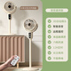 Yangzi (YANGZI) air circulation fan electric fan household fan desktop shaking head small fan vertical ventilation fan energy-saving living room dormitory fan large air volume floor fan voice heightening model 6-speed air volume/3D eight-figure shaking head/12H timing
