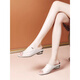 Yierkang Prince genuine leather sandals for women 2025 new summer wear fashionable thick heel flat soft leather fish mouth sandals. Women's shoes that are not tired after walking for a long time are off-white [order shipping insurance] 38