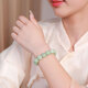 Heart ginseng jade, guaranteed price 11.11 A-quality jade bracelet, male and female couple style Buddha beads and jade bracelet, jade bracelet gift
