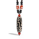 Shichuan Baishi Nine-Eyed Dzi Bead Pendant Tibetan Genuine Crystal Agate Amulet for Men and Women Pendant Necklace Couple Birthday Gift