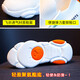 Oubshang Brand Casual Schuhe Frauenschuhe Frühling und Sommer Neue vielseitige Sportschuhe Frauen Leichte weiche alleinige Reiseschuhe für Frauen Weiß Orange [Fersenhöhe 4 cm] 35