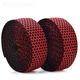 Sanzhongdui (sanzhongdui) road handlebars with bicycle curved handlebars, non-slip silicone elastic straps, handlebar wraps, handlebar accessories, honeycomb silicone handlebar tape - black