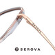 
Slova myopia glasses for women can match the degree frame for men's anti-blue light non-face mirror street photography trendy SL829-C11
