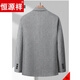 Hengyuanxiang-Anzug Herren Herumn Casual Wollanzug Herrenjacke mittleren Alters 2023 Herbst und Winter Neues Produkt Woolen Tide Khaki 2305K 3xl empfohlen 160-175jin [Jin gleich 0,5 kg]