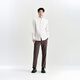 Chemise décontractée pour hommes Peacebird Spring Slim Sveny Shirt Sous -wear Shirt Top White (Slim) M