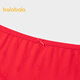 Balabala children's underwear triangle cotton women's shorts big children's underwear without PP two pack red tone 00466 130 cm