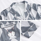 
Han Zi Duolusfo pajamas men's summer Bing Silk Thin Short Sleeve Shorts Summer Thin Teenagers can wear fashionable home clothes outside 3879 XL