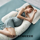 Manxi (EMXEE) Pregnant Women's Pillow Waist Support Side Sleeping Abdominal Pillow Sleeping Pillow Pregnancy Special Artifact Portable Pillow UH Type Bamboo Forest White