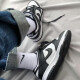 Nike Basketball Shoes Shoes Women's Shoes Airjordanaj1 Board Shoes Spring Low Top Breathable Casual Ligero Sports Sports Trendy DH9764-001 Little Panda 37.5 en blanco y negro