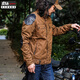 Los trajes de carreras de motocicletas feas feas hermanos perdieron el invierno tallado de equipo al aire libre para al aire libre tela de cera de aceite [UBJ-653] XL