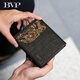 Platin-Brieftasche Herren Kurzer Multifunktions-Leder-Brieftasche Multi-Card-Kartenbeutel großer Kapazität Kuhspanner Geldbuße Geburtstagsgeschenk