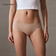 Нижнее белье Calvin Klein для женщин с двумя становящимися CK без маркировки хлопковой промежности против Pinch Hip Half Boxer Boxer для женщин QP1049O 6xy Space Black/Meat Color 2 S