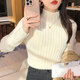 yakelijia哺乳期妈妈外出衣服秋冬季上衣时尚加厚保暖辣妈产后外穿哺乳毛衣 杏色哺乳#9226 M