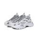 
FILA running shoes fish bone retro dad shoes classic kick men and women couple shoes lightweight sports heightened canvas shoes small white shoes 1RM02723H_050 36.5 (230mm)