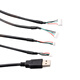 DZYJUSB male touch screen terminal data cable xh2.54/ph2.0/mx1.25/sh1.0 motherboard USB cable black USB male pair XH2.54 4-core 60cm