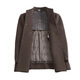MAYOR Yageo cashmere coat men's business daddy suit double-sided wool coat mid-length stand collar removable down 9688 brown (down liner) L /48