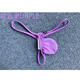 BUFFNY new low waist large bag sexy ice silk thong t-pants men's underwear purple M 50KG-60KG