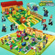 Building blocks and plants vs. zombies full set of farm maze combat assembled children's toy gifts Crazy backyard simple version 687