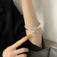 FU Brand Bell Bell Bracelet Double Ring Female Niche Bracelet Ins New Niche Design Tempérament haut de gamme Tempérament Simple For Girlfriend M1479 [Double Ring Blessed Bracelet 1 Package]