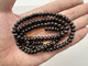 Lianju comes with a certificate of identification, Fushun amber, black amber, medicinal amber, 6 mm 108 necklace, bracelet