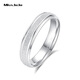 Miss JuJu Platinum Ring Men's PT950 Platinum Plain Ring Fashion Sand Surface Ring Women 10# Approximately 3.40 grams. Please pay more according to actual hair.