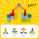 Hape Early Education Education Toys Wooden Building Blocks Beaded Fishing Toys Frogs Fucks Gifts Boys and Girls Children Gifts Dressing Music + Fishing Game Box + 20 Pieces of Building Blocks