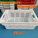 Pork cold storage special box commercial meat basket plastic basket rectangular cold storage freezing frame factory hotel transfer box half sealed (length 60 width 40 height 20 cm) red