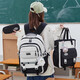 GPHF日本GP减负护脊书包女超大容量新款初中生中学生双肩包小学生背包 9906蓝色 黑色 收藏加购物车宝贝送挂件