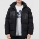 Adidas Clover Herren -Down -Jacke Set 2025 Frühling Neue loses warme Jacke Drei gestreifte Hosen machen ein Foto von Single Down Jacket H13564 XL