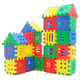Docka children's digital squares for boys and girls toys 3-6 years old, insert and install kindergarten large house building block puzzle. Digital squares 320 pieces [storage box] + drawings